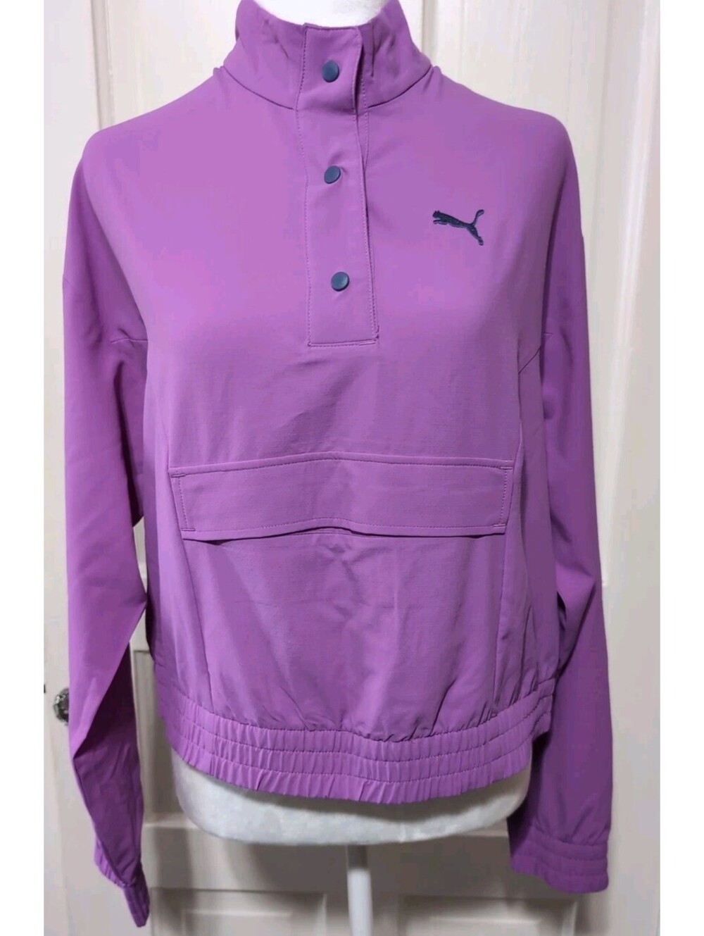 PUMA Essentials Ripstop Pullover Jacket Womens  S Athletic Very Berry(1516)D